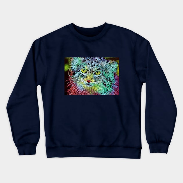 Pallas&#39;s cat Crewneck Sweatshirt by artbleed